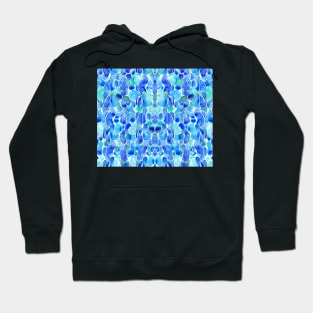 Aquamarine Aesthetic Abstract Watercolor Series Pattern 3 Hoodie